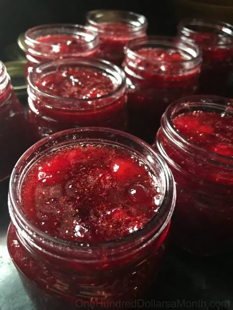 Spiced Christmas Jam - One Hundred Dollars a Month Christmas Jam Recipes, Spiced Christmas Jam, Carrot Cake Jam, Christmas Jam, Biscuits Graham, Jam Jam, Jam Recipes Homemade, Canning Jam, Jam And Jelly