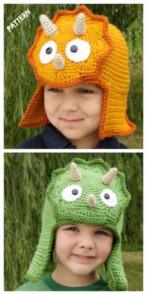 Crochet Dinosaur Hat Free, Crochet Dinosaur Hat Free Pattern, Crochet Dinosaur Beanie Pattern Free, Crochet Triceratops Hat Free Pattern, Free Crochet Dinosaur Hat Pattern, Crochet Triceratops Hat, Dino Crochet Hat Pattern Free, Triceratops Crochet Hat, Dinosaur Crochet Hat Pattern Free