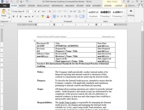 Free Sample Policies and Procedures Template Procedure Template, Puzzle Theme, Standard Operating Procedure Template, Word Table, Manual Template, Engineering Drawing, Policy Template, Employee Handbook, Standard Operating Procedure