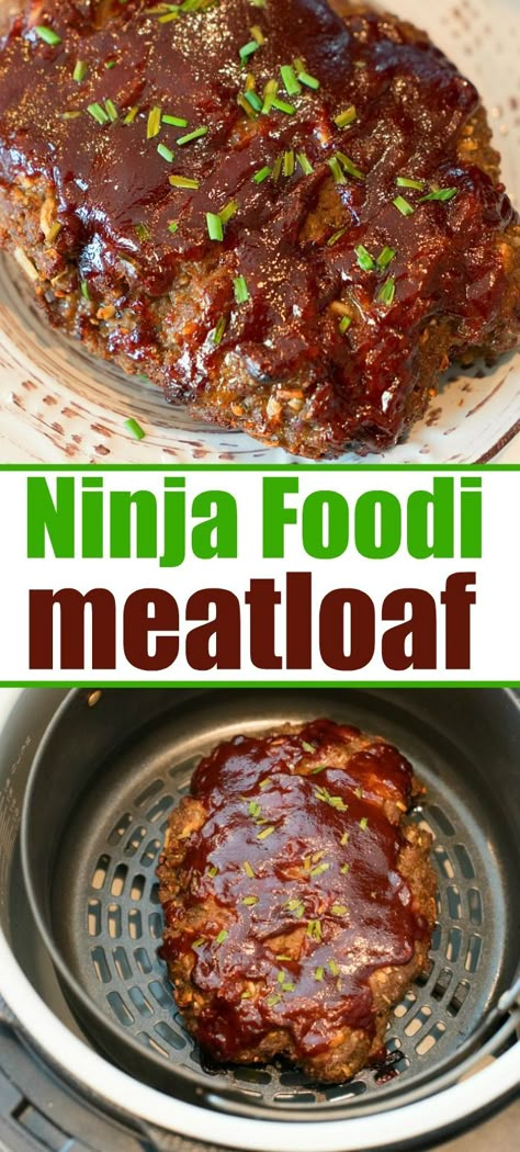 Ninja Foodi Meatloaf, Air Fryer Machine, Ninja Cooking System, Fryer Machine, Ninja Cooking System Recipes, Ninja Recipes, Air Fryer Dinner Recipes, Instant Pot Dinner Recipes, Ninja Foodi