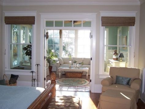 Sunrooms By Design   #SunroomDesignIdeas #SunroomDesignIdeas Sunroom Bedroom Ideas, Front Sunroom, Sunroom Bedroom, Master Remodel, Bedroom Sunroom, Sunroom Office, Small Sunroom, Downstairs Bedroom, 3 Season Room