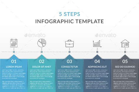 Project Flow Chart Ideas, Flow Chart Infographic Design, Powerpoint Flow Chart Design, Workflow Design Process Infographic, 5 Step Infographic, 5 Steps Infographic, Flow Chart Design Ideas, Excel Table Design Layout, Process Infographic Design