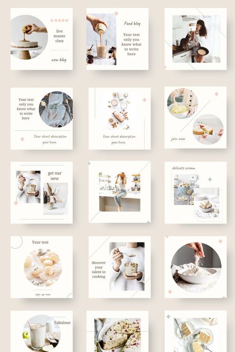 Instagram Recipe Post Design, Nutrition Template Design, Colorful Instagram Template, Dietitian Instagram Feed, Dietitian Instagram Post Ideas, Nutrition Instagram Feed, Food Instagram Feed Layout, Nutrition Instagram Post Ideas, Food Instagram Feed