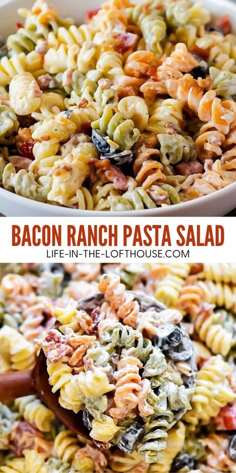 Tortellini Pesto, Low Carb Veggie, Salad Macaroni, Bacon Ranch Pasta, Bacon Ranch Pasta Salad, Enchilada Pasta, Resep Pasta, Ranch Pasta Salad, Ranch Pasta