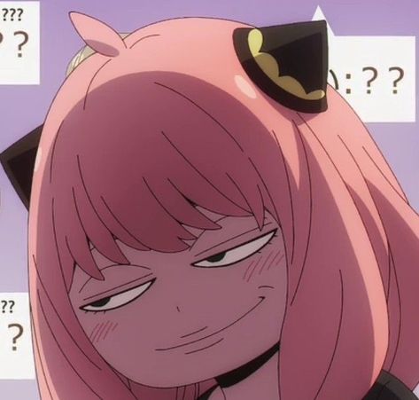 Funny Anime Characters Faces, Anya Pfp Funny, Anya Face Funny, Anya Funny Wallpaper, Spy Family Funny Face, Anya Face Expression, Anya Forger Expressions, Anime Funny Face Wallpaper, Anya Smirk Face