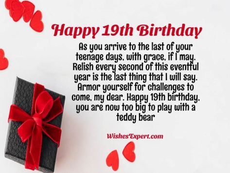 Exclusive 19th Birthday Wishes And Messages Sons 19th Birthday Quotes, Daughter 19th Birthday Quotes, 19th Birthday Wishes For Daughter, Daughters 19th Birthday Quotes, Happy 19th Birthday Daughter, Happy 19th Birthday Girl, Happy 19th Birthday Son, Happy 19th Birthday Wishes, 19th Birthday Quotes