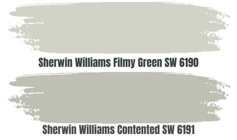 Filmy Green Sherwin Williams, Sw Filmy Green, Sherwin Williams Contented, Filmy Green, Benjamin Moore Horizon, Contented Sherwin Williams, Pallet Inspiration, Comfy Cottage, Sherwin Williams Snowbound