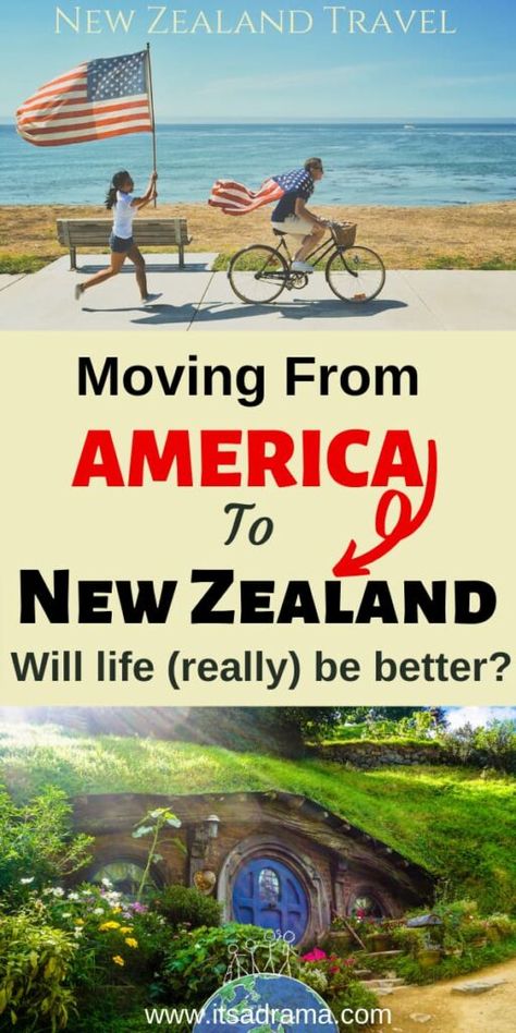 Moving to New Zealand from the USA. With kids or without, how to make your new life in New Zealand as stress-free & the transition from the US to New Zealand not so terrifying! #newzealandtravel #newzealandlife #expatlife Move To New Zealand, Moving To New Zealand From Usa, Life In New Zealand, New Zealand Living, Moving Ideas, New Zealand Adventure, Nz Travel, Moving To New Zealand, Moving Abroad