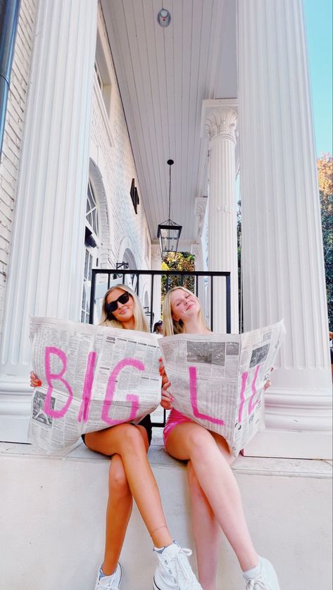 Sorority Newspaper, Cute Big Little Themes, Big And Little Reveal Ideas, Big Lil Reveal Themes, Big Little Baskets Ideas, Big Little Reveal Themes Sorority, Big Little Themes, Big Little Reveal Themes, Sorority Big Little Reveal