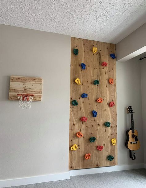 Climbing Wall Holds, Kids Church Rooms, Home Climbing Wall, Indoor Climbing Wall, Indoor Playroom, Games To Make, Adventure Playground, Kids Play Spaces, Diy Playroom