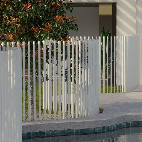 Glass Outlet on Instagram: "The wait for PIK® fencing is finally over. Our hotly anticipated release is ready and available. An architecturally inspired fencing solution perfect for boundary and pool fencing and importantly compliant to AS1926.1 ⁠ This innovative range is available in Satin Black and Pearl White versatile to suit a variety of applications from straight edge, straight & curved or completely organic. ⁠ Manufactured from galvanised steel round balusters (with epoxy base coat then powder coated) are selected for their resistance to weather elements, ensuring the fence maintains its aesthetic appeal for years to come. PIK® is a new design sensation for the pool fencing market. Contact us for more info. Trade only wholesale supply." Curved Pool Fence, White Pool Fence, Pool Fencing Ideas, Hamptons Pool, Pool Design Plans, Pool Safety Fence, Metal Pool, Pool Fencing, Safety Fence