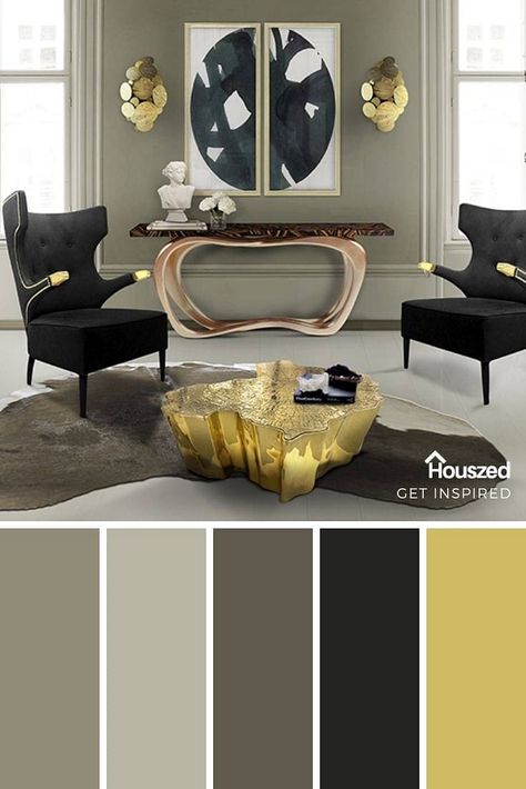 Get inspired with Houszed...This GOLD AND BROWN COLOR INSPIRATION image will get your creative juices flowing. Great ideas...great images with Houszed... #goldbrowninterior #goldbrowninteriordesign #goldbrowninteriorlivingrooms #brownandgoldinterior #brownandgoldinteriordesign #brownandgoldlivingroomideasinteriordesign #brownandgoldbedroomideas #goldbrowndecor #goldbrowndecorinteriordesign #goldbrowncolorpalette #brownandgoldcolorpalette Design Color Pallete, Uredjenje Stana, House Color Schemes Interior, Interior Design Color Palette, Colour Combinations Interior, Color Palette Interior, Color Palette Interior Design, Painting Corner, Interior Design Color Schemes