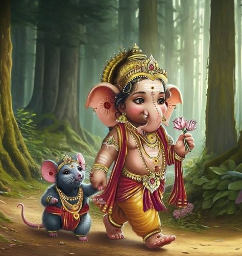 Ganesha And Krishna Together, Vinayaga Chathurthi, Baby Ganesha Murti, Baby Murugan Paintings, Ganesh Murti, Ganesh Ji Images, Ganesha Drawing, Ganesha Tattoo, Baby Ganesha