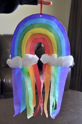 Double-sided Rainbow Windsock Craft Rainbow Windsock, Windsock Craft, Weather Crafts, Rainbow Activities, Weather Theme, Spring Preschool, Rainbow Crafts, Sunday School Crafts, Easy Crafts For Kids