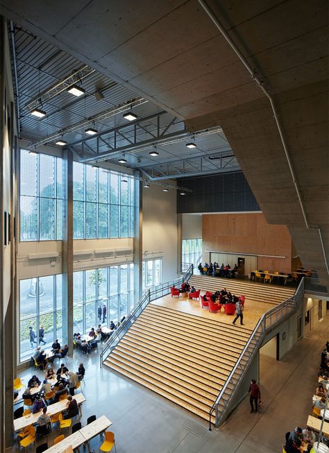 white arkitekter faerder technical high school norway designboom High School Design, Technical Schools, Vocational School, School Interior, School Campus, Education Architecture, School Building, Learning Spaces, Online School