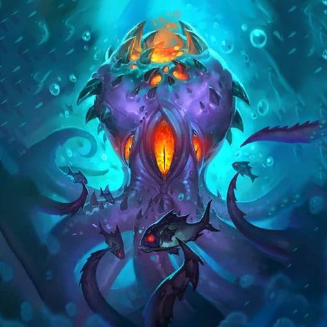 N'Zoth - Wowpedia - Your wiki guide to the World of Warcraft Hearthstone Artwork, Blizzard Warcraft, Shadow Creatures, Lovecraftian Horror, Warcraft Art, Heroes Of The Storm, Blizzard Hearthstone, Cool Monsters, New Fantasy