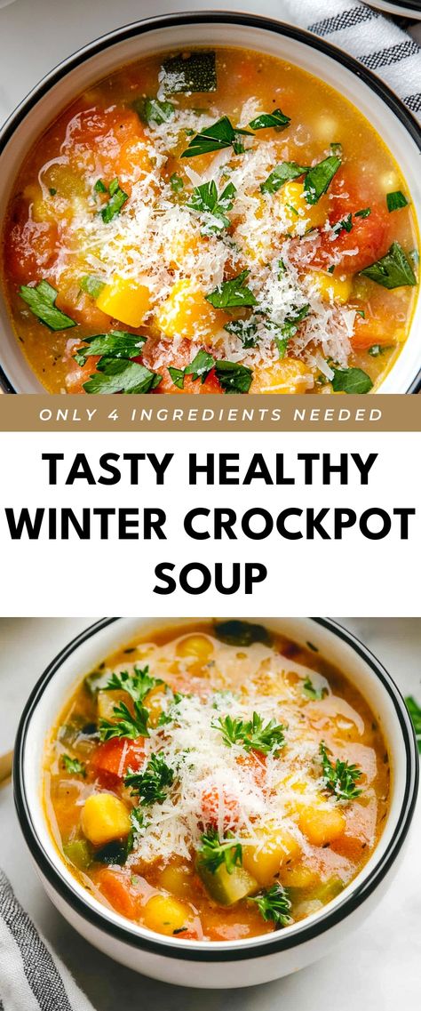 Image for Tasty Healthy Winter Crockpot Soup Crockpot Stew Recipes Vegetarian, Crockpot Recipes Soup Healthy, Gf Df Crockpot Soup, Crock Pot Healthy Soup, Detox Soup Crockpot, Healthy Gluten Free Soup, Vegetarian Crockpot Soup Recipes, Crockpot Soup Gluten Free, Crockpot Easy Soup Recipes