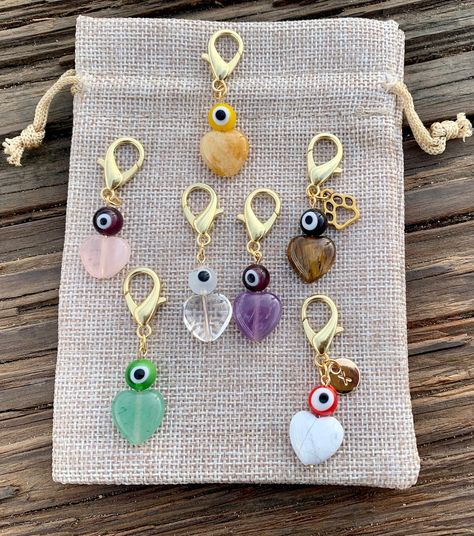 Evil Eye Pet Charm GOLD | Pet Protection Charm | Amethyst Pet Collar Charm | Rose Quartz Pet Charm | Fluorite Pet Charm | Crystals For Dogs Crystals For Dogs, Capricorn Birthstone, Aquarius Birthstone, Pet Collar Charms, Birthstone Crystals, Aquarius Gifts, Crystal Cat, Pet Jewelry, Black Grapes