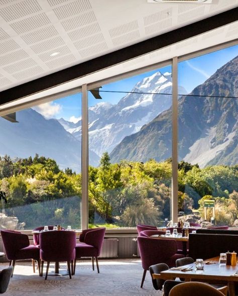 Alpine Restaurant, Aoraki Mount Cook, Activities For Couples, Hermitage Hotel, Mount Cook, Dinner Drinks, Mountain Resort, Dark Skies, Queenstown