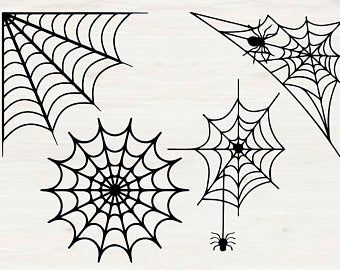 SVG cutfiles and clipart for your projects by LemonCutfiles Spider Web Drawing, Spider Web Tattoo, Silhouette Halloween, Web Tattoo, Bat Tattoo, Handpoke Tattoo, Military Drawings, Doodle Tattoo, Sketch Tattoo Design