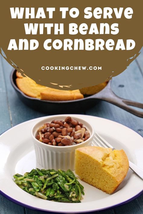 Ever what to serve with beans and cornbread? We've compiled a list of delicious options to complete your feast! Beans And Cornbread Meal, Soup Beans And Cornbread, Cornbread And Beans, Beans Cornbread, Cornbread Dinner, Beans And Cornbread, Honey Bbq Chicken, Soup Beans, Cabbage And Bacon