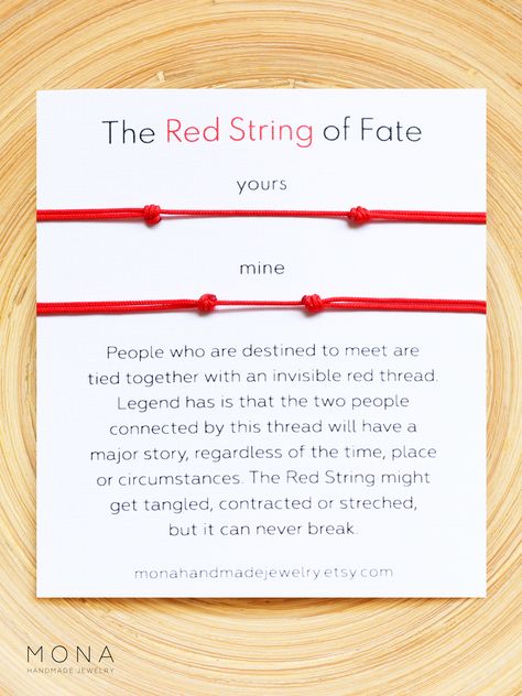 Red String Of Fate Tattoo, Red String Of Fate Bracelet, Boyfriend Girlfriend Bracelets, Fate Tattoo, Boyfriend Girlfriend Jewelry, Love Chemistry Quotes, Chemistry Quotes, String Of Fate, Bracelet Boyfriend