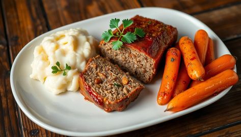 Discover this delicious Quaker meatloaf recipe that's perfect for family dinners. Made with oats for extra texture and flavor, this hearty comfort food is ready in under an hour Quaker Meatloaf, Quaker Oats Meatloaf Recipe, Quaker Oats Meatloaf, Meatloaf With Oatmeal, Ground Beef Meatloaf, Moist Meatloaf, Perfect Meatloaf, Leftover Meatloaf, Meatloaf Dinner