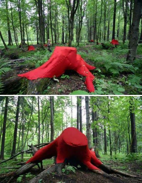 Art In The Woods, Finland Forest, Temporary Installation, Tree Stumps, Forest Elf, Have Inspiration, Earth Art, Tree Trunks, Forest Art