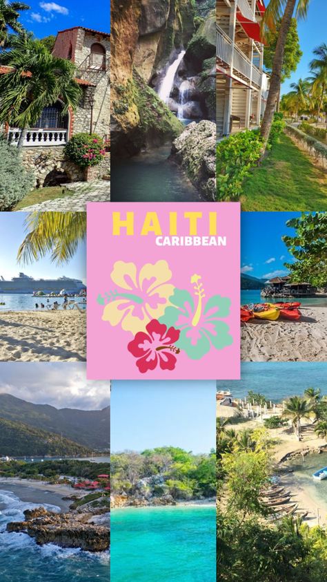 Haiti 🇭🇹 Comment what countries you want me to do next!!! #haiti #countries #collageaesthetic #beaches #beautiful Haiti Culture Aesthetic, Haiti Pictures, Haiti Wallpaper, Haiti Aesthetics, Haitian Aesthetic, Haiti Aesthetic, Haiti Vacation, Haiti Beaches, Haiti Travel