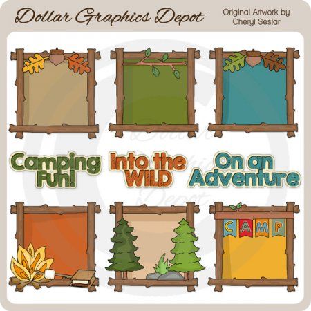 Camping Frames - Clip Art Garden Art Poles, Camping Craft, Classroom Camping, Camping Classroom, Yosemite Camping, Art Pole, Alphabet Nursery, Unicorn Valentine, Classroom Teacher