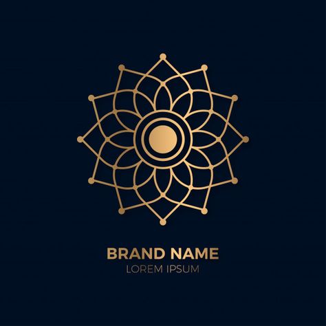 Logo Flor, Mandala Logo Design, Spa Room Ideas, Design Company Names, Mandala Logo, Mandala Floral, Anime Boy Hair, Sun Logo, Text Logo Design