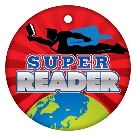 Stock 2" Circle Tags - Super Reader Prizes For Students, Self Challenge, Reading Rewards, Family Vision Board, Kids Affirmations, Reading School, Super Reader, Family Vision, Increase Motivation