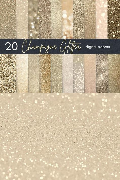 Champagne Gold Glitter Digital Papers | Glitter Textures | Gold Glitter Background for Photoshop Texture For Photoshop, Glitter Backgrounds, Digital Paper Freebie, Pink Glitter Background, Gold Glitter Paper, Gold Digital Paper, Gold Glitter Background, Glitter Texture, Glitter Digital Paper