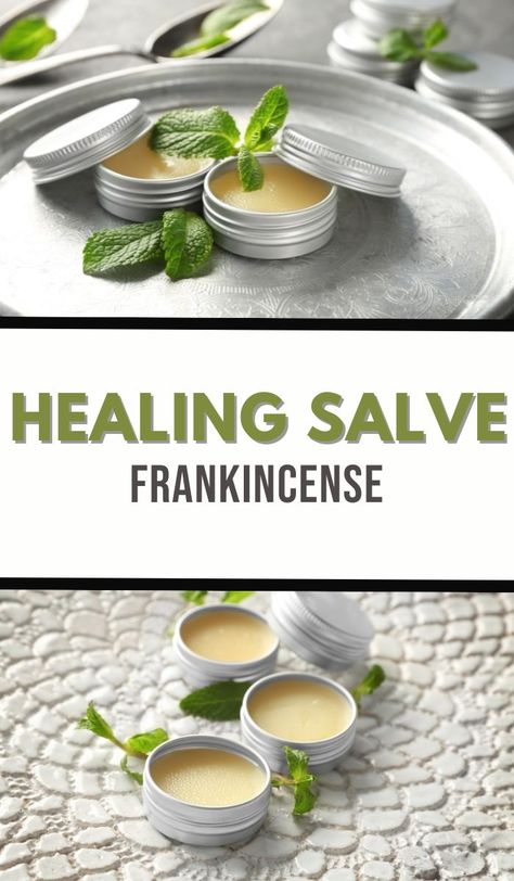 Frankincense Healing Salve Recipe: Benefits & Best Practices Frankincense Essential Oil Recipe, Balm Recipes Healing, How To Use Frankincense Resin, Drawing Salve Recipe Diy, Frankincense Resin Uses, Frankincense Essential Oil Benefits Skin, Diy Salves And Balms Recipes, Pain Salve Recipe, Comfrey Salve Recipe