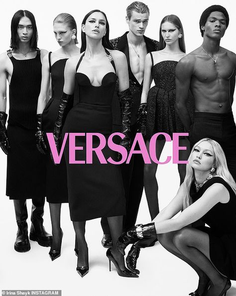 Versace Models, Versace Campaign, Transform Clothes, Helena Wayne, Hadid Instagram, Campaign Advertising, Guest In Residence, Mert And Marcus, Fragrance Campaign