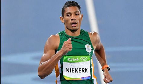 Rio 2016: Wayde van Niekerk smashes Michael Johnson's 400m world ... Wayde Van Niekerk, Van Niekerk, Michael Johnson, Rio Olympics, Going For Gold, 400m, World Record, Rio 2016, Training Plan