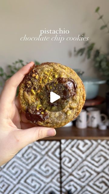 Erin Kyles on Instagram: "Pistachio chocolate chip cookies! 🍪🤍

These are for pistachio loverrrsss. We’re adding pistachios into these cookies in two ways: by making a homemade pistachio flour, and by adding in a ton of chopped pistachios to the dough. So there’s a delicious crunch and flavor of pistachio in every single bite 🤍 aaand then of course the regular details: they’re made with brown butter (of course), are small batch (of course) and have crisp edges with a soft center.

🍪 full recipe on my blog, 🔗 in my bio, or search up “fresh bean bakery pistachio chocolate chip cookies”!

🏷️ #baking #chocolatechipcookies #cookies #bakingrecipes #pistachio #pistachiocookies #bakefeed #brownbutter #bakefromscratch #smallbatchbaking #chocolate #chocolatelovers #pistachiolovers #bakingblog" Pistachio Chocolate Chip Cookies, Pistachio Chocolate, Small Batch Baking, Pistachio Cookies, Baking Blog, Brown Butter, Small Batch, Chocolate Lovers, Chip Cookies