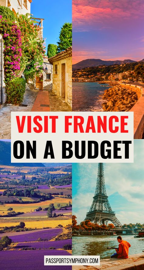 Are you thinking of visiting France soon? If you don't plan your itinerary for France carefully, costs can add up quickly. And that's why you should check out this budget travel guide to France, where we share with you the best tips and tricks to travel France on a budget. | travel to France on a budget | how to travel France on a budget | travel to France tips | France on a budget | France travel tips | Paris France travel tips | France travel guide | #FranceTravel #BudgetTravelGuide Traveling To France, Visiting France, Travel To France, Paris France Travel, France Travel Guide, Travel France, One Day Trip, Paris Tours, Visit France