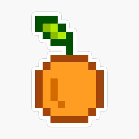 Pixel Art Orange, Orange Pixel Art, Easy Pixel Art, Animal Crossing, Pixel Art, Orange, For Sale, Quick Saves, Art