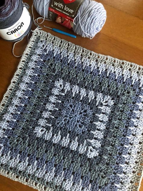 Crochet Larksfoot Granny Afghan | The Crochet Crowd Crochet Crowd Patterns, Crochet A Blanket, Afghan Crochet Patterns Easy, The Crochet Crowd, Crochet Crowd, Crochet Afghan Patterns Free, Crochet Blanket Designs, Crochet Granny Square, Manta Crochet