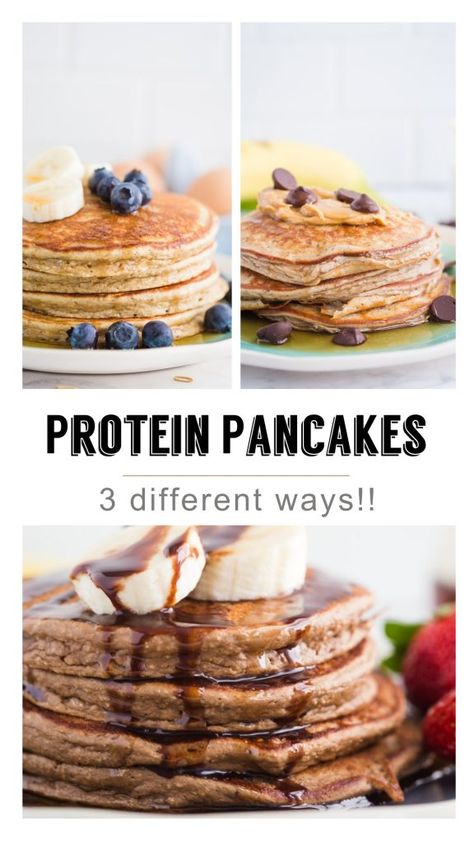 Freezer Waffles, Pancake Protein, Healthy Protein Pancakes, Mushroom Quinoa, Banana Protein Pancakes, Spiced Lentils, Healthy Protein Snacks, Light Breakfast, Pancake Recipes