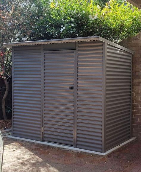 Horizontal Corrugated Sheds | Secure Outdoors Colorbond Cladding, Modern Garden Shed, Modern Shed, Store Room, Garden Sheds, Small Family, Garden Shed, Modern Garden, Free Quotes