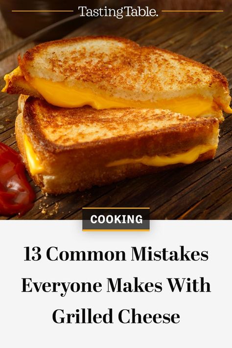 While there are endless ways you can enhance your grilled cheese, there are also plenty of ways to make mistakes when planning, preparing, and cooking the perfect grilled cheese. #GrilledCheese #Sandwich The Perfect Grilled Cheese, Perfect Grilled Cheese, Make Mistakes, Tasting Table, The Spot, Grilled Cheese, Cheese