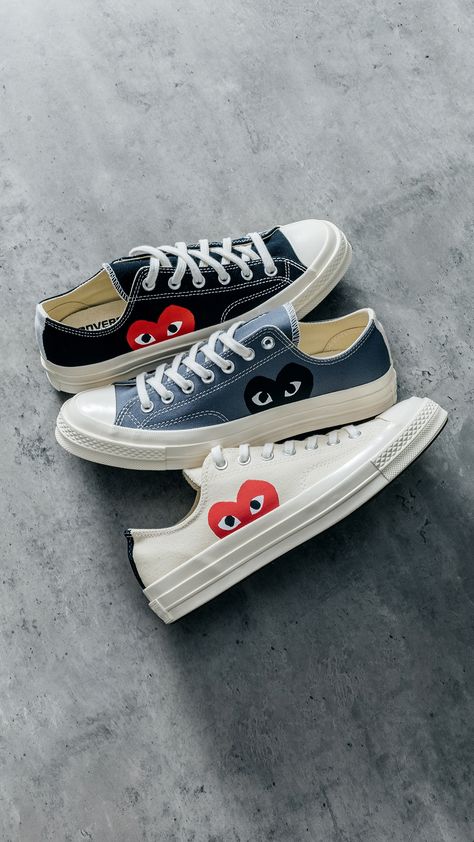 Commes Des Garcons Converse, Converse Cdg, Converse X Comme Des Garcons, Cdg Converse, Converse Comme Des Garcons, Play Converse, Garcons Converse, Birthday Things, Comme Des Garcons Converse