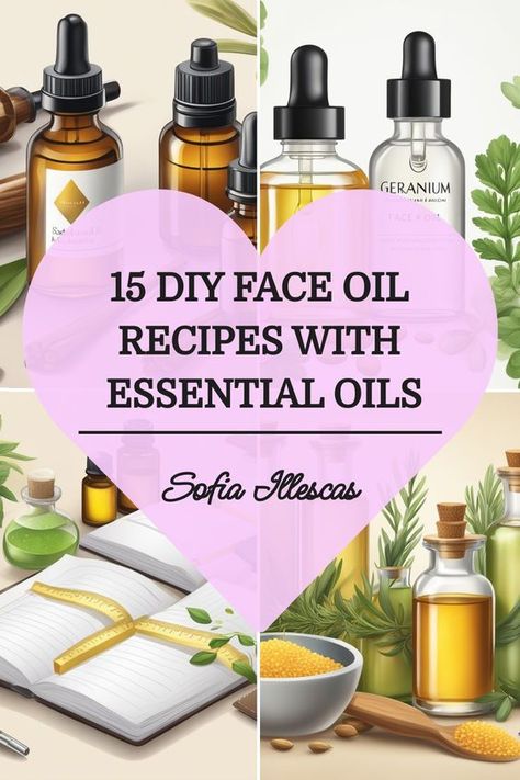 Facial Essential Oil Blends, Essential Oil Face Serum Recipe, Diy Face Oil Recipe, Essential Oils For Face Skincare, Essential Oil Recipes For Skin, Face Oil Diy, Tired Eyes Remedy, Diy Face Oil, Diy Face Serum Recipe