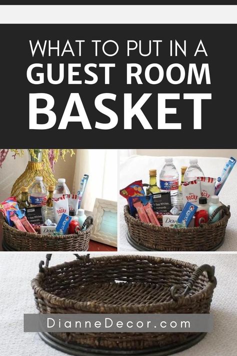 Guest House Welcome Basket, Guest Bathroom Amenities Basket, Gift Ideas For House Guests, Guest Room Treats Welcome Bags, Guest Room Goodies, Baskets For Guests Room, Guest Room Kit, Holiday Home Welcome Basket, Welcome Basket House Guest