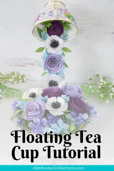 Tea Cup Crafts, Paper Flowers Easy Kids, August Centerpieces, Teacup Centerpieces, Make Paper Flowers Easy, Teacup Art, Paper Flowers Easy, Tea Cups Diy, Video Flower