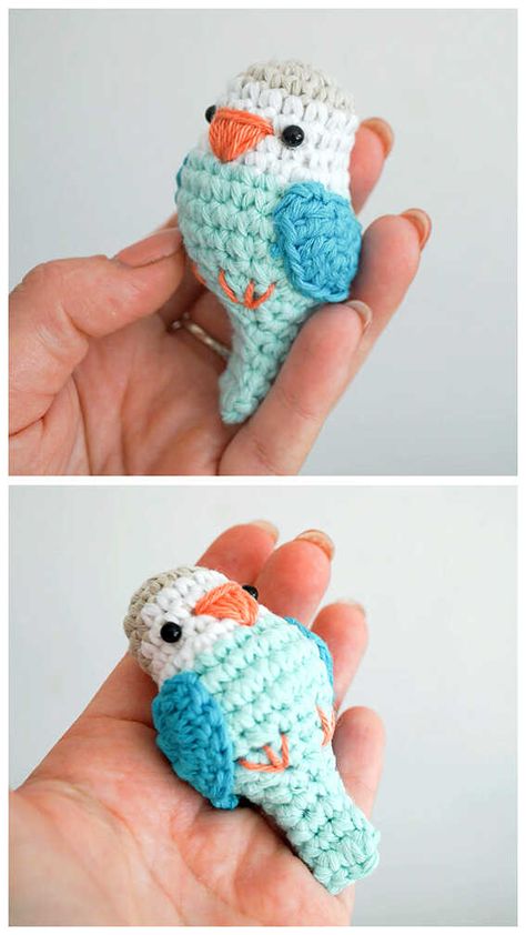 Best Amigurumi Yarn, Mini Amigurumi Animals, Free Crochet Bird Patterns, Animal Free Crochet Pattern, Crochet Bird Free Pattern, Crochet Bird Patterns Free Amigurumi, Bird Crochet Pattern, Amigurumi Birds, Mini Amigurumi Pattern