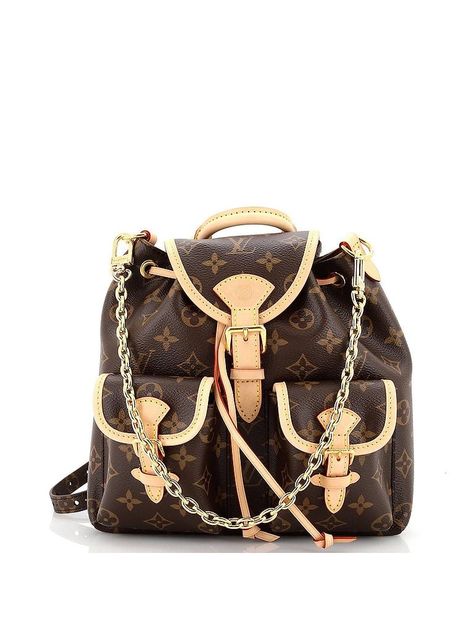 Louis Vuitton Backpack Size: One Size Accessories - used. 100% Coatead Canvas | Louis Vuitton Backpack: Brown Accessories Louis Vuitton Backpack, Brown Accessories, Monogram Canvas, Women Handbags, Monogram, Louis Vuitton, Backpacks, Handbags, Canvas