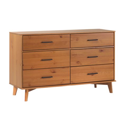 PRICES MAY VARY. Versatile and timeless style elevates any room with sophistication Built for elegance and durability with solid pine wood Generous storage and organization with 6 drawers Statement-making metal handles are simple yet chic Small space friendly with a unique vertical design that’s ideal for smaller rooms Crafted with responsibly sourced solid pine wood from Brazil Assembly is required Timeless Furniture Pieces, Granola House, Aesthetic Dresser, Scandinavian Dresser, Parisian Studio, Dresser Bedroom, Nyc Apt, Bedroom Organization Storage, Solid Wood Dresser